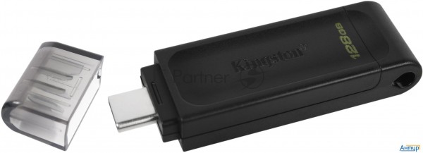 Флеш Диск Kingston 128gb Datatraveler Dt70 <dt70/128gb>, Usb-c 3.2 Gen 1