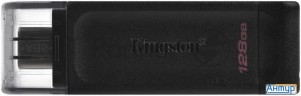 Флеш Диск Kingston 128gb Datatraveler Dt70 <dt70/128gb>, Usb-c 3.2 Gen 1
