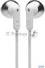 Гарнитура вкладыши Jbl T215btc белый беспроводные Bluetooth шейный обод (jblt215btwht)