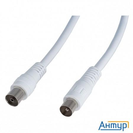 Perfeo Кабель ТВ вилка - ТВ розетка, длина 2 м. (t5002)