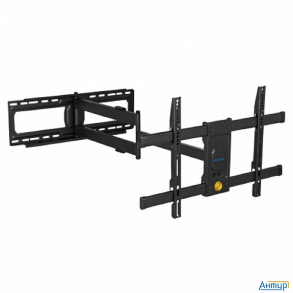 Kromax Dix-30 Black, Кр. стал. наст. для Tv 32"-65", Max 60 кг, 5 ст св., нак. ±10°, пов.90°, от ст.