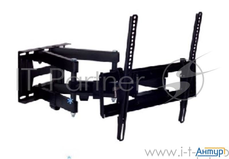 Kromax Pixis-l New Black Кр. стал. наст. для Tv 26"-55", Max 50 кг, 3 ст св., нак. +3°-10°, пов. 160 Kromax Pixis-l New Black Кр. стал. наст. для Tv 26"-55", Max 50 кг, 3 ст св., нак. +3°-10°, пов. 160