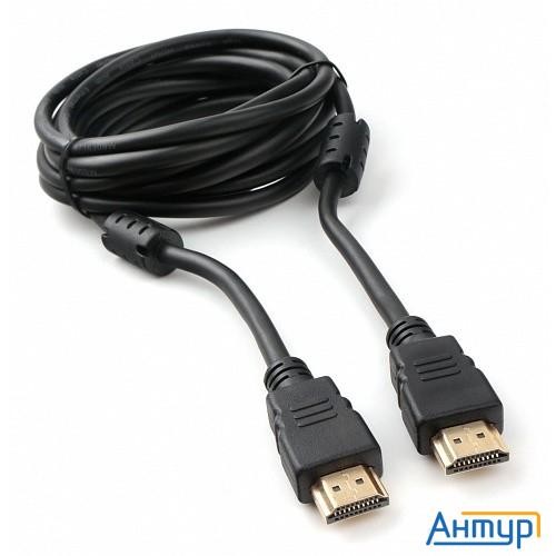 Cablexpert Ccf2-hdmi4-10, Кабель Hdmi 3м, V2.0, 19m/19m, черный, позол.разъемы, экран, 2 ферр кольца