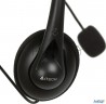 Наушники A4tech Hs-6, Черный {Гарнитура стерео, наклад, рег громкости на проводе, 20-20000Гц 32 Ом 9