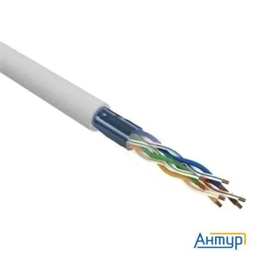 Rexant (02-0025 )Кабель витая пара F/utp, Cat 5e, Pvc, 4х2х0,52 мм, 24awg, Indoor, Solid, серый, 305