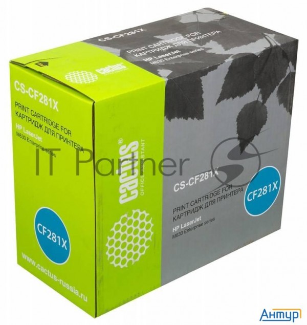 Тонер-картридж Cactus Cs-cf281x черный (25000 стр.) для Hp Laserjet Enterprise M630