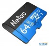 Флеш карта Microsdhc 64gb Netac P500 <nt02p500stn-064g-s>  (без Sd адаптера) 80mb/s