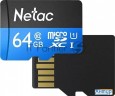Флеш карта Microsdhc 64gb Netac P500 <nt02p500stn-064g-s>  (без Sd адаптера) 80mb/s
