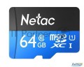 Флеш карта Microsdhc 64gb Netac P500 <nt02p500stn-064g-s>  (без Sd адаптера) 80mb/s