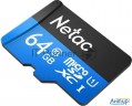 Флеш карта Microsdhc 64gb Netac P500 <nt02p500stn-064g-s>  (без Sd адаптера) 80mb/s