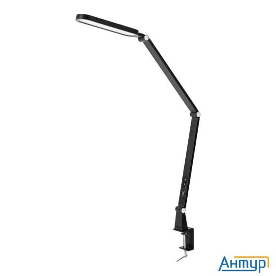Camelion Kd-860  C02 черн. Led(Свет-к наст.,на струбц., 13Вт,230В,850лм,сенс.рег.ярк и цвет.темп.)