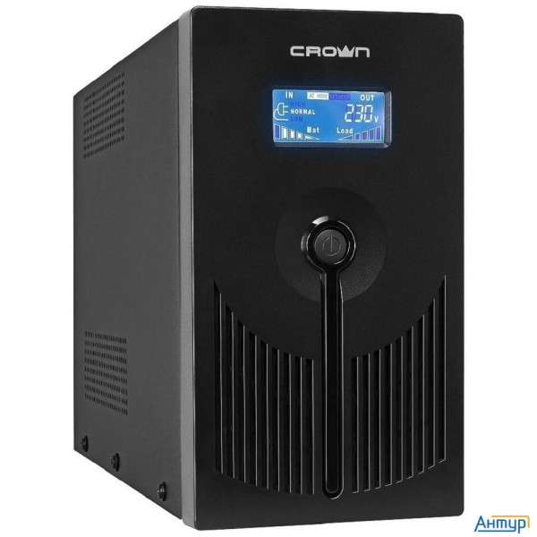 Crown ИБП Cmu-sp800euro Lcd {800va\450w, корпус металл, 1x12v/9ah, розетки 3*euro+1*iec С13, Avr, 1*