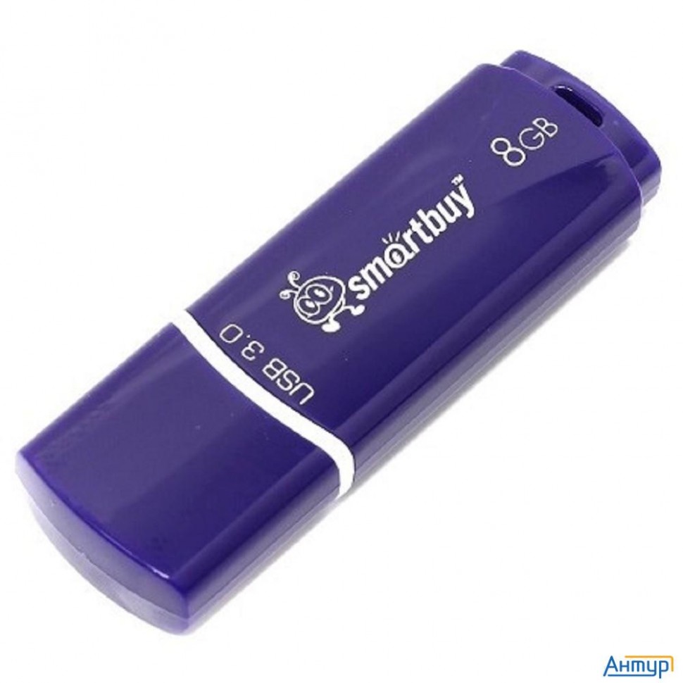 Smartbuy Usb Drive 8gb Crown Blue (sb8gbcrw-bl)