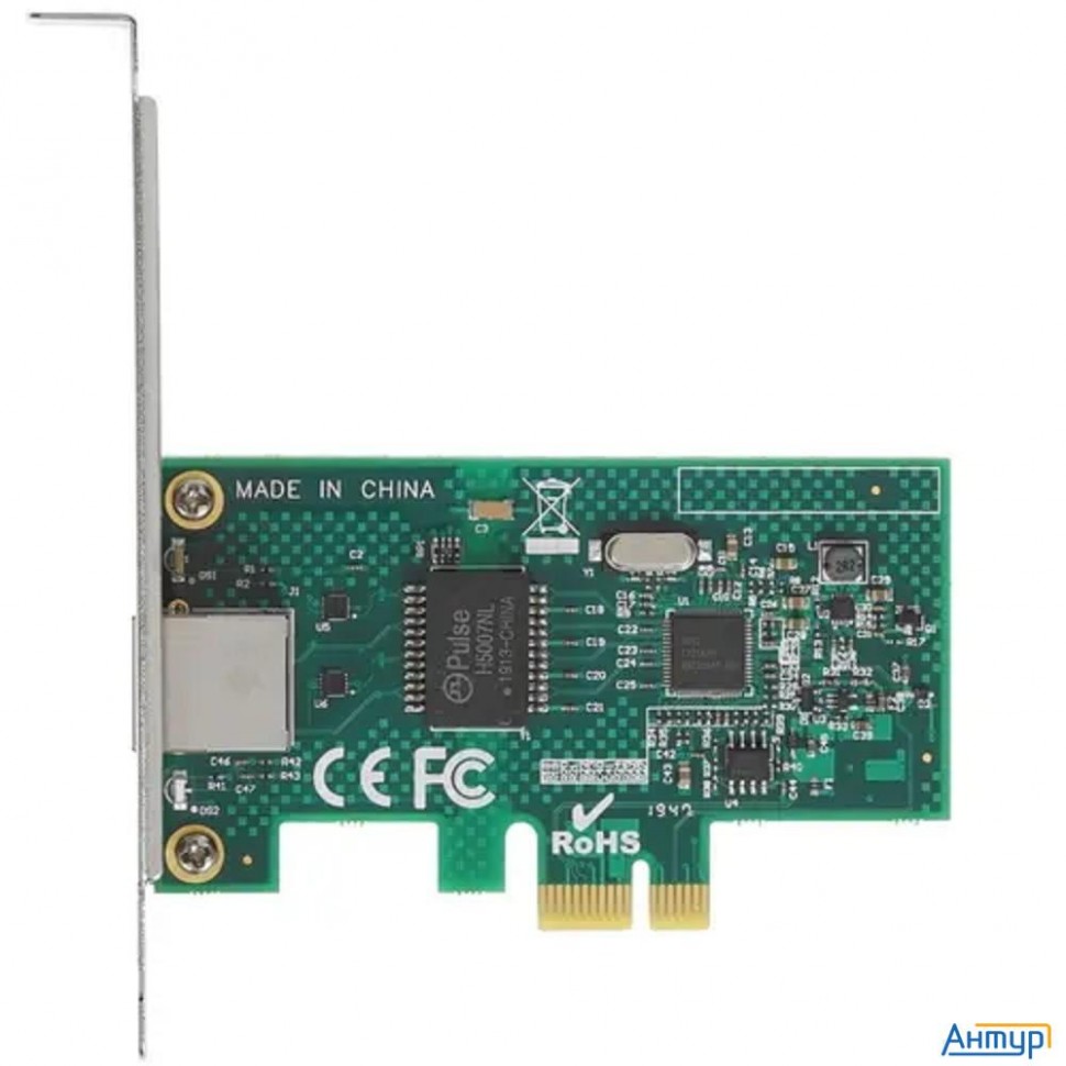 Exegate Ex296228rus Сетевой адаптер Exegate Exe-i210-f1 (pci-e X1 V2.0, порт 1xsfp (медный), 10/100/