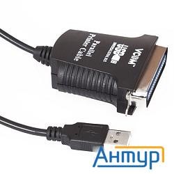 Кабель-адаптер Vcom Vus7052 Usb A (вилка) -> Lpt (прямое подключение к Lpt порту принтера)