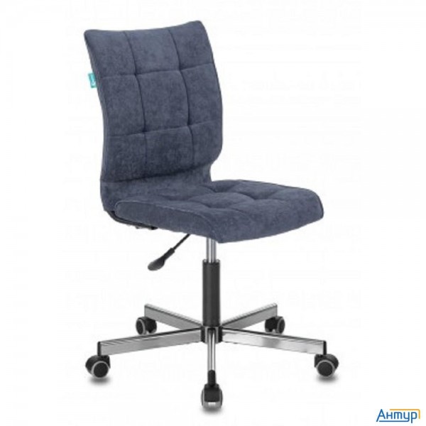 Бюрократ Ch-330m/lt-27 без подлокотников темно-синий крестовина металл (1140648)