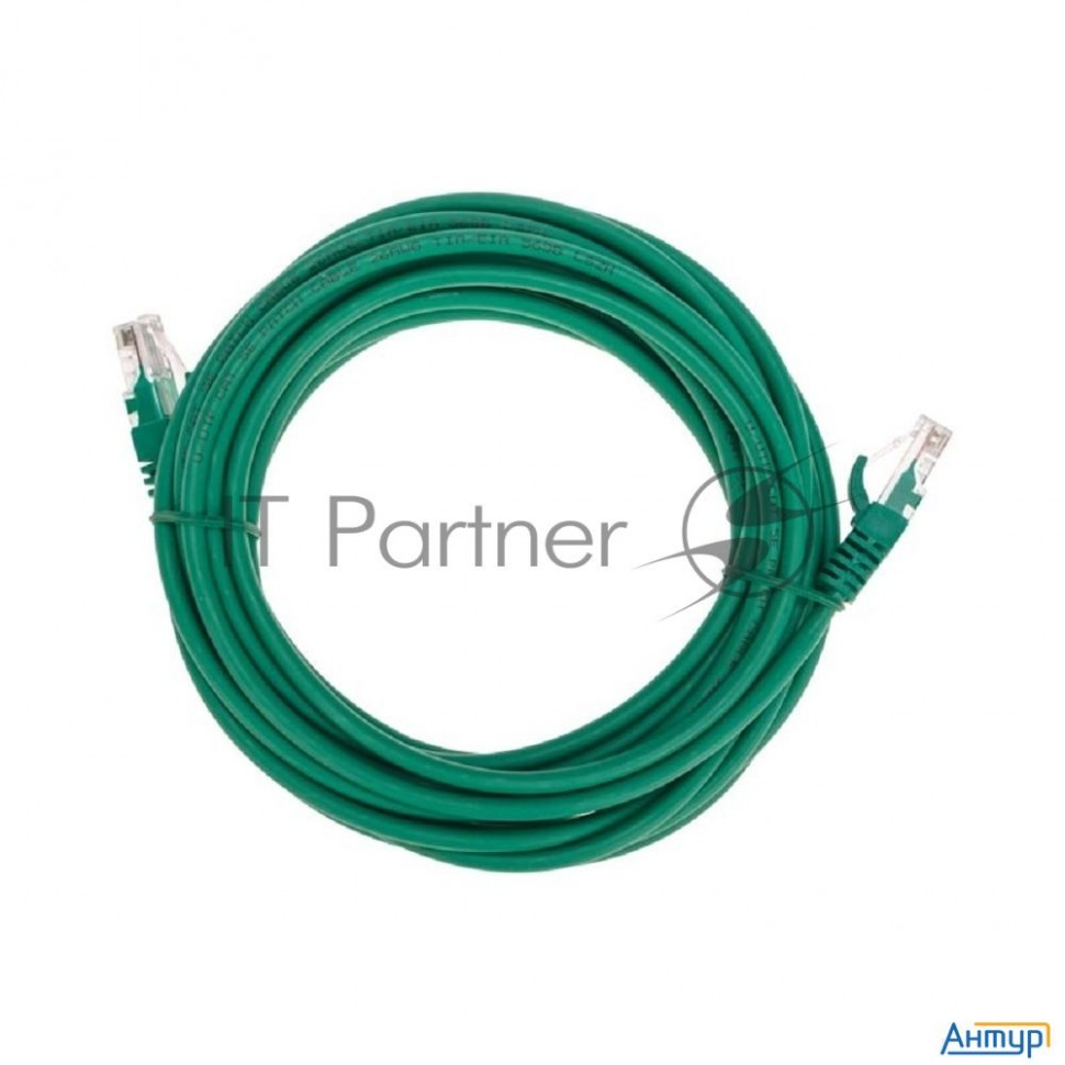 Патч-корд U/utp, Cat 5e, Rj45-rj45, 26awg, Zh нг(А)-hf, зеленый, 5м  Rexant