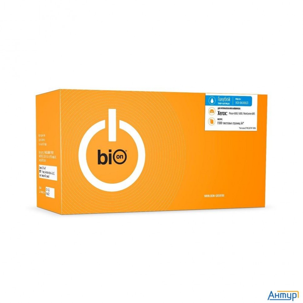 Bion Bcr-106r01631 Картридж для Xerox { Phaser 6000/6010, Workcentre 6015 }(1000  стр.), Голубой, с