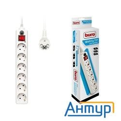 Buro Сетевой фильтр, 6 розеток, 3 метра, (600sh-3-w), белый {992266}