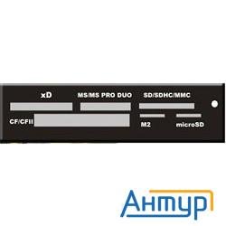 Usb 2.0 Card Reader Sd/sdhc/mmc/ms/microsd/xd/cf, 3.5" (черный) [gr-116b]